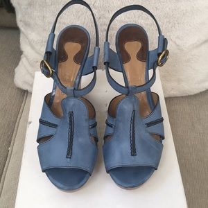Chloe ‘Oceano Blue’ Wedge Sandal